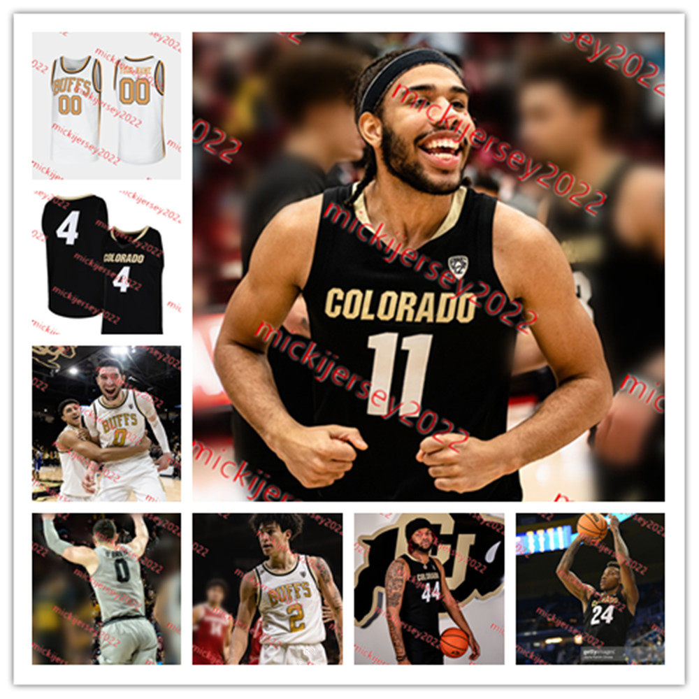 Derrick White ColoradoBuffaloes Basketball Jersey 7 Sebastian Rancik 5 RJ Smith 11 Javon Ruffin Tristan da Silva Jerseys Custom Stitched