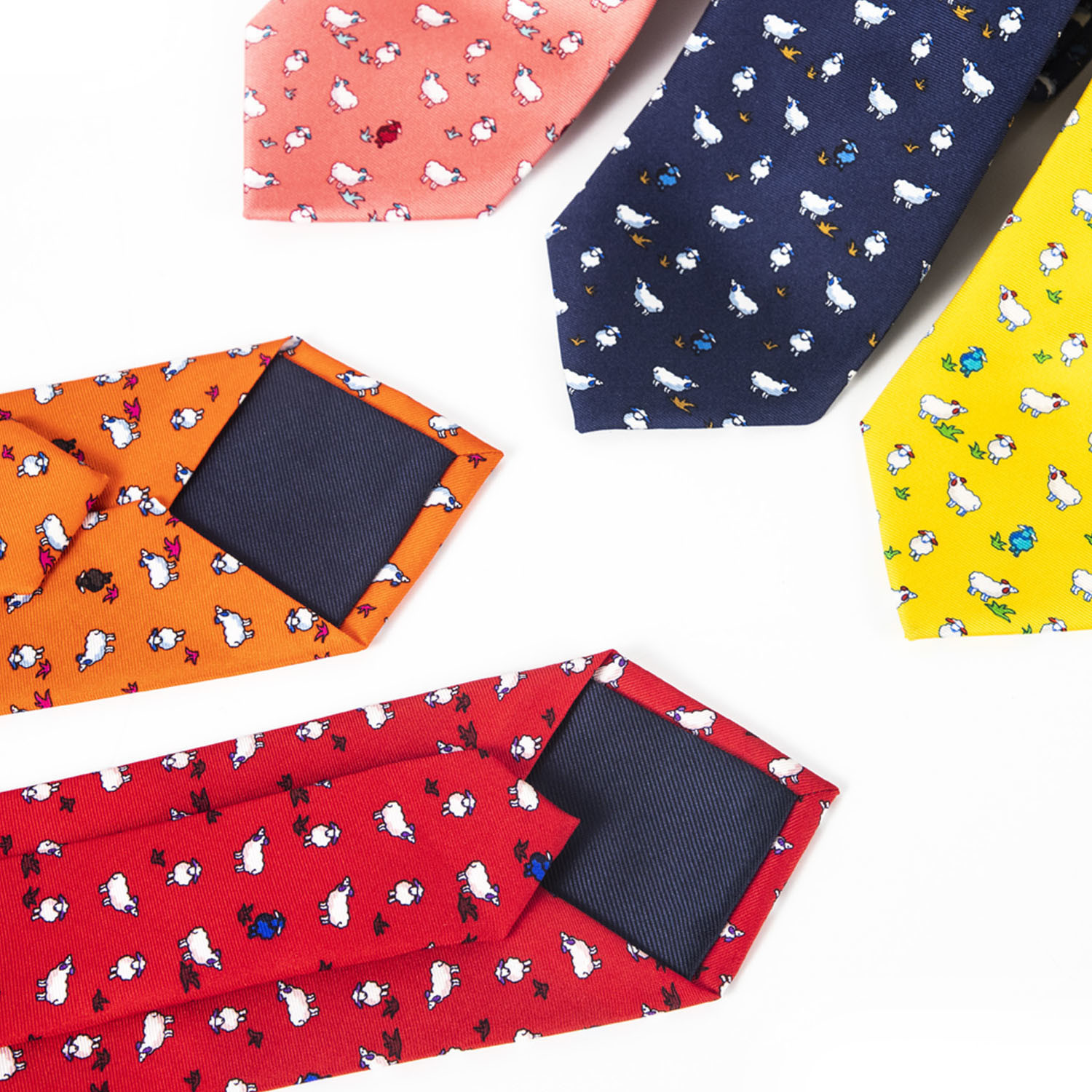 Neck Ties Tailor Smith 100% Silk Ties For Men Handmade Necktie With Animal Pattern Tie Father's Day Birthday Gift Tie 230728