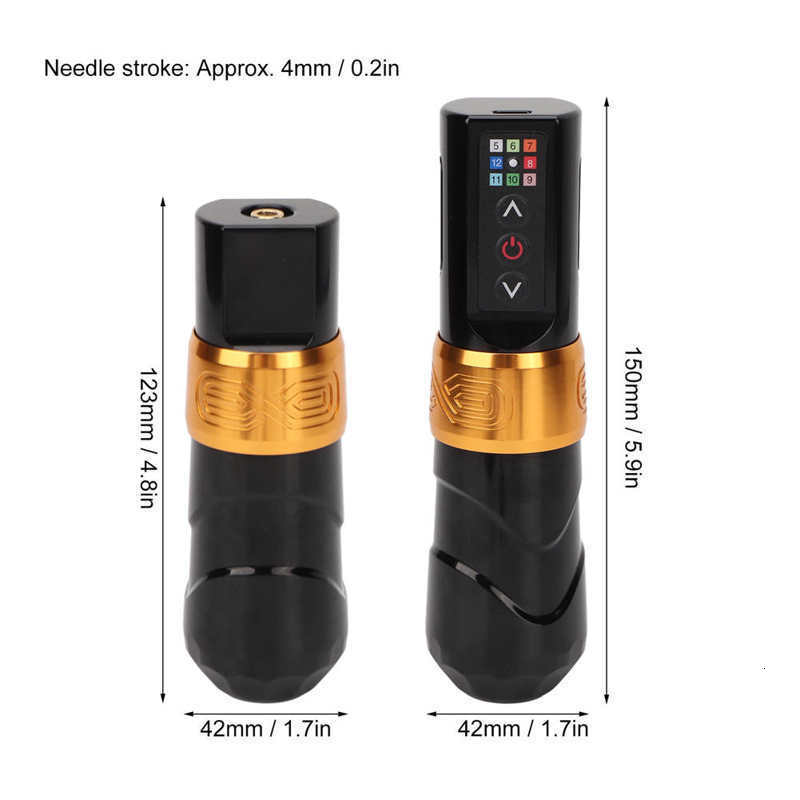 Tattoo Machine Wireless tattoo pen kit 2400mAh rotary tattoo machine Powerful coreless motor tattoo lining shader for salon tattoo Body art 230728