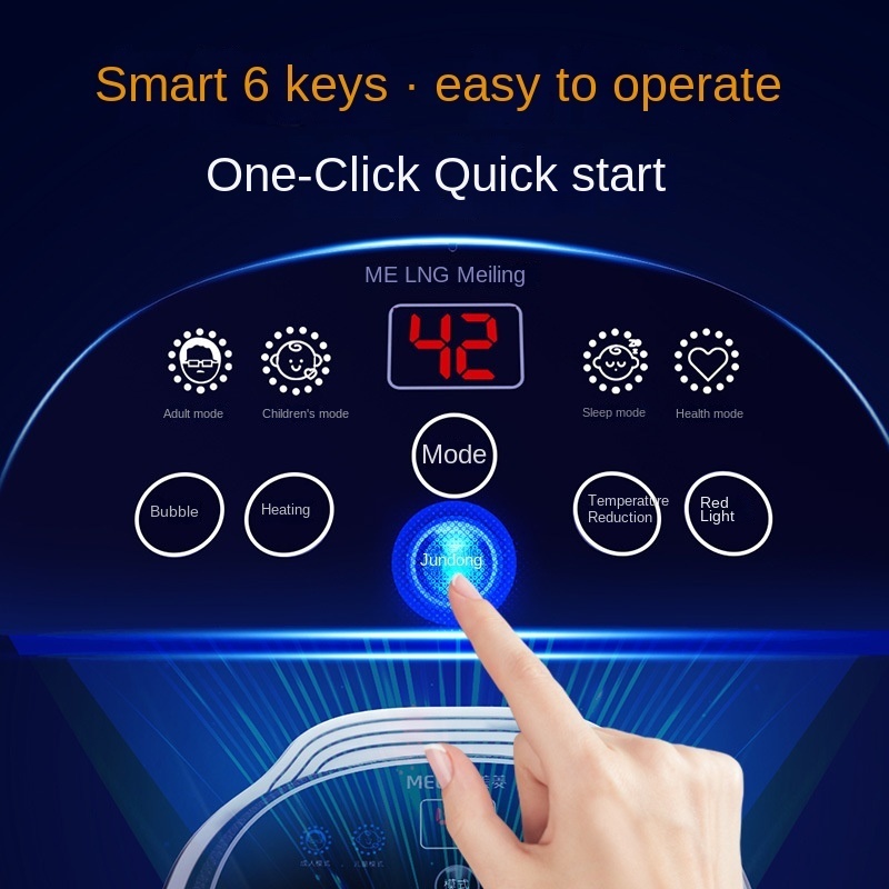 Foot Care Soaking Bucket Electric Massage Thermostatic Heating Automatic Washing Household Intelligent High Deep Bath Tub 230729