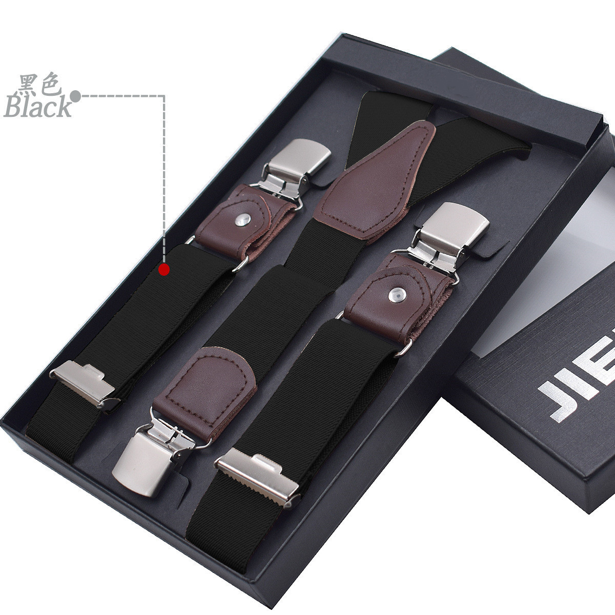 Suspenders Genuine Leather Men 3 6 Clips Male Suspensorios Adjustable Belt Strap Bretelles Vintage Clothing Accessories 230729