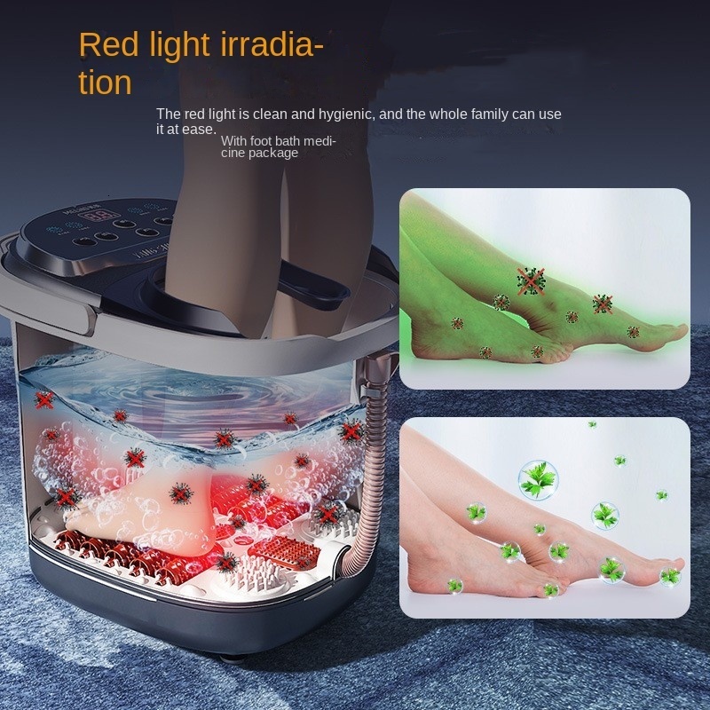 Foot Care Soaking Bucket Electric Massage Thermostatic Heating Automatic Washing Household Intelligent High Deep Bath Tub 230729