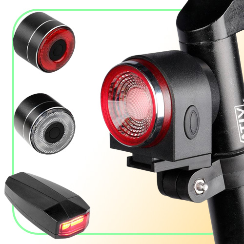 Bike Lights Bicycle Light Rear Wireless Remote Control Tail Lamp Rechargeable Cycling Antitheft Burglar Alarm Bell