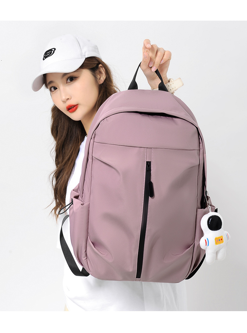 School Bags Backpack Men and Women Student Schoolbag Large Capacity Simple Nylon Backpack 230728