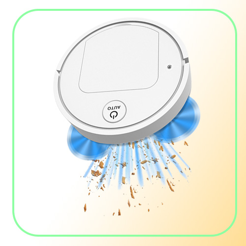 Robot Vacuum Cleaners Smart Sweeper With Spray Can Be Sterilized Easy To Use Super Suction No Noise USB Charging High Capacity Fac