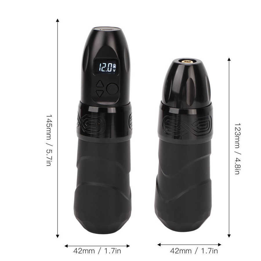 Tattoo Machine Wireless tattoo pen kit 2400mAh rotary tattoo machine Powerful coreless motor tattoo lining shader for salon tattoo Body art 230728