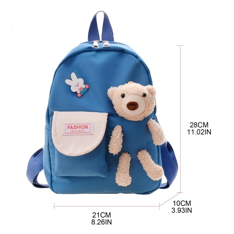 School Bags Cartoon Bear Toy School Bag for Girl Cute Kids Kindergarten Schoolbags Children Backpacks Girls Boy Book Bags Drop 230728