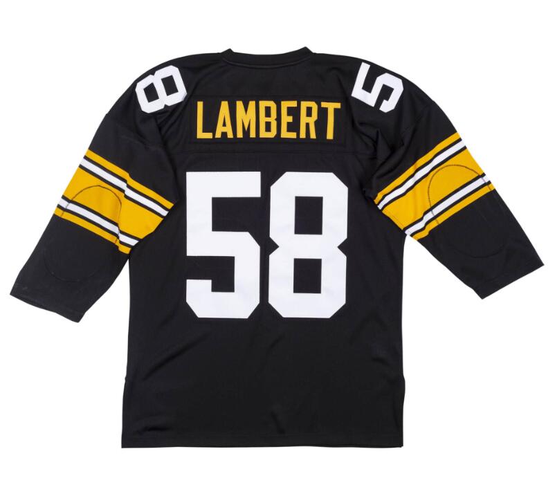 Stitched football Jersey 58 Jack Lambert 1975 mesh retro Rugby jerseys Men Women and Youth S-6XL