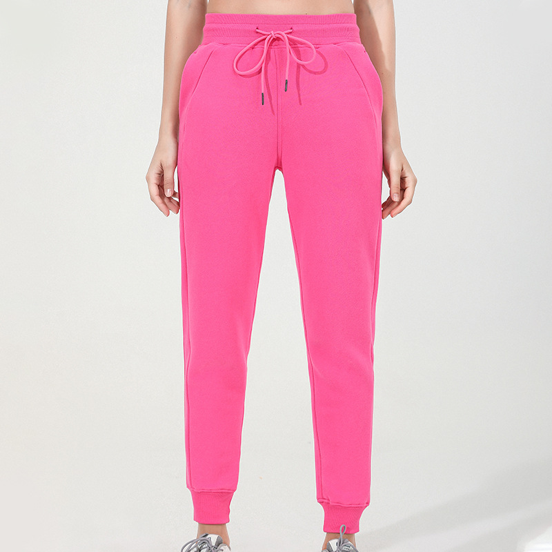 Yoga Womens Jogger Pants High Waist Soft Women Drawstring Training Lady Jogging Pant 88265 With Pockets