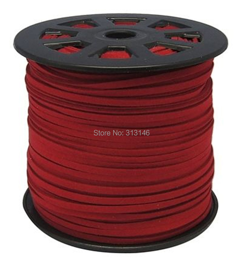 Chains m 90 Meters Macrame Braided Faux Suede Cord Leather Lace DIY Handmade Beading Bracelet Jewelry Making Flat Thread String Rope 230728