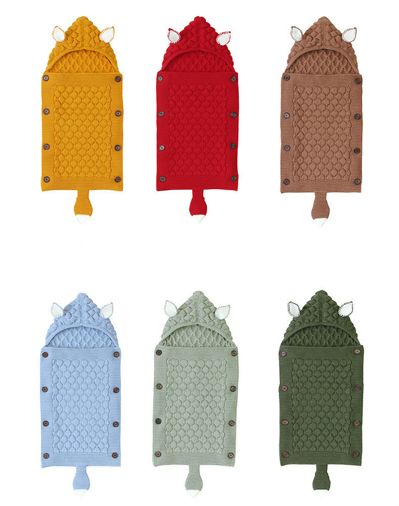 Blankets Swaddling Baby Winter Swaddle Wrap Blankets Knitted Toddler Infant Baby Swaddle Kids Warm Stroller Crib Envelope born Baby Blankets 230729