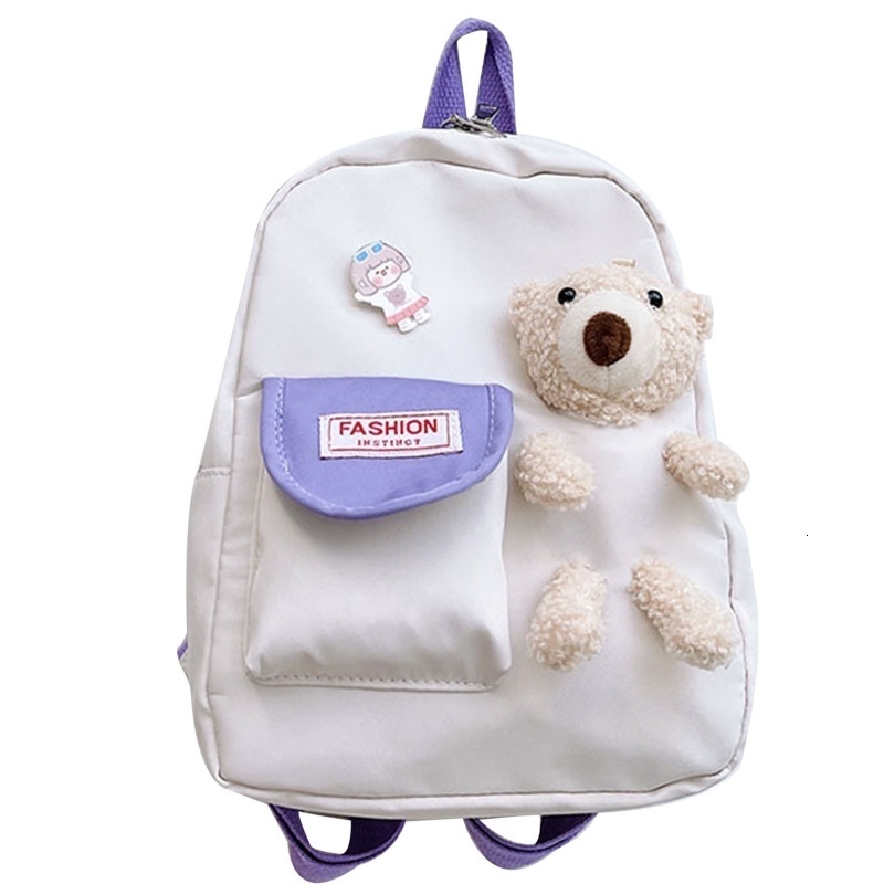 School Bags Cartoon Bear Toy School Bag for Girl Cute Kids Kindergarten Schoolbags Children Backpacks Girls Boy Book Bags Drop 230728