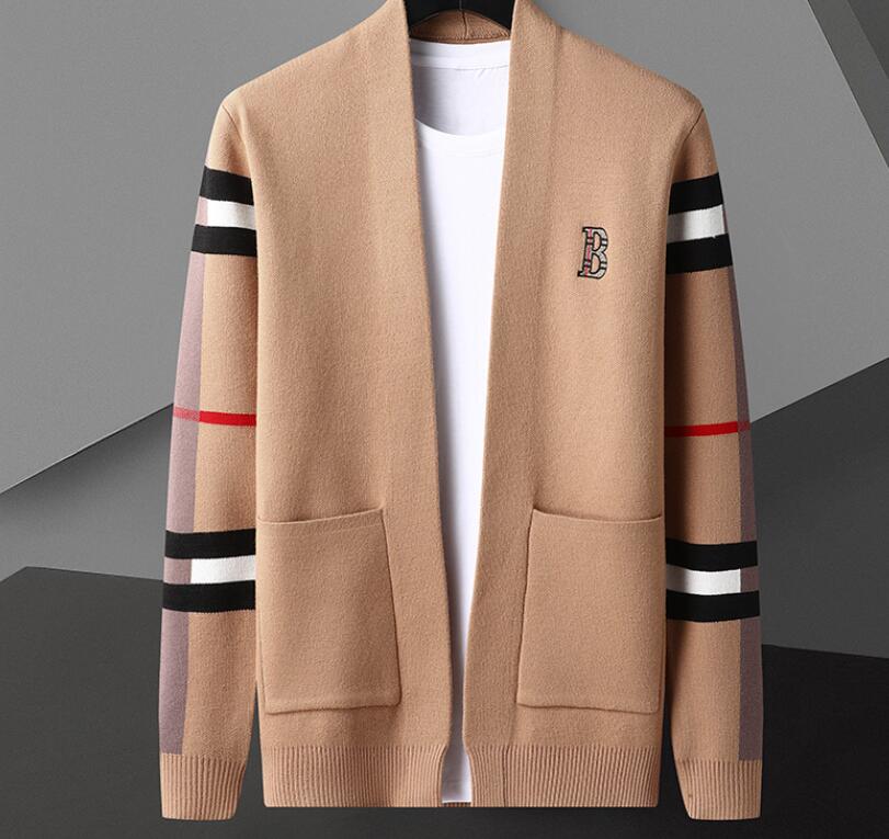 Mens Sweater Cardigan V-Neck Shirt Long Sleeve hoodies Designer Sweaters Knitted Pull Tops Pullovers Size M-4XL