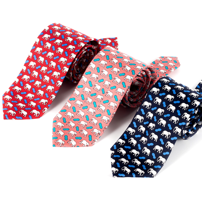 Neck Ties Tailor Smith 100% Silk Ties For Men Handmade Necktie With Animal Pattern Tie Father's Day Birthday Gift Tie 230728