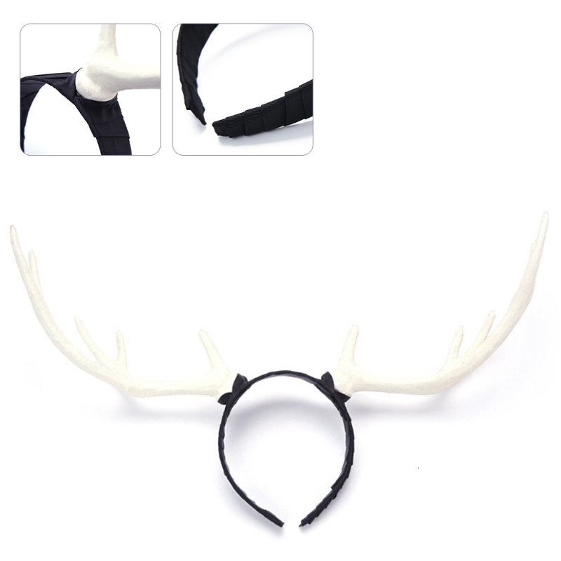 Headwear Hair Accessories Antlers Headband Halloween Elk for Party Wear Deer Horn Band Christmas Headpiece Supplies S27 21 230729