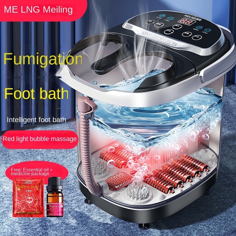 Foot Care Soaking Bucket Electric Massage Thermostatic Heating Automatic Washing Household Intelligent High Deep Bath Tub 230729