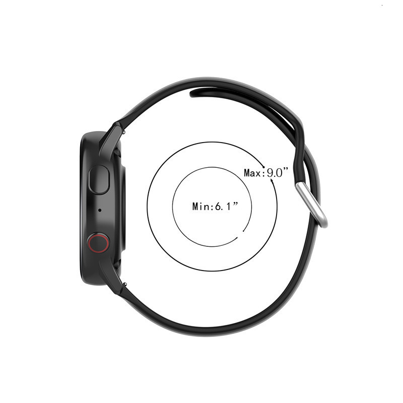 Watch Bands est 20mm 22mm Silicone Band for Galaxy Watch Active 2 Active 3 Gear S2 Watchband Bracelet Strap for Huami Amazfit bip 230729