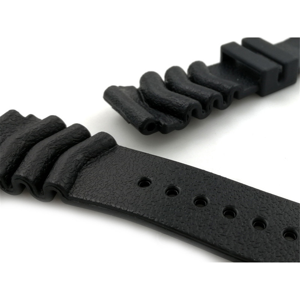 Watch Bands 18mm 20mm 22mm Sport SilICONe Watchband Watch Strap Black Men Waterproof Diving Rubber Wrist Band Bracelet Accessories 230729