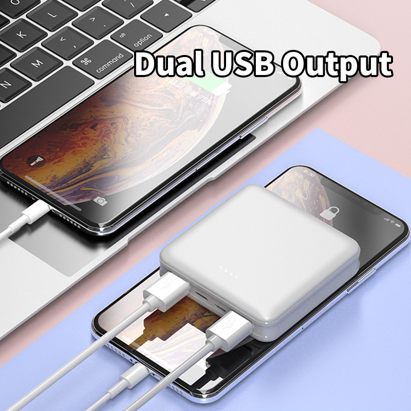Mini power bank Portable 30000mAh Charger 2USB Outputs Fast Charging External Battery Charger for Iphone Samsung Xiaomi
