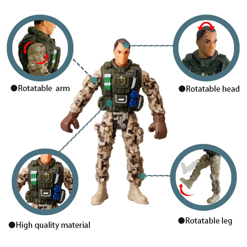 Action Toy Figures Army Men Special Forces Soldiers Fireman Engineer Action Figures Playset Military Weapon Modle Toys For Kid Boy Christmas Gifts 230 - view 5