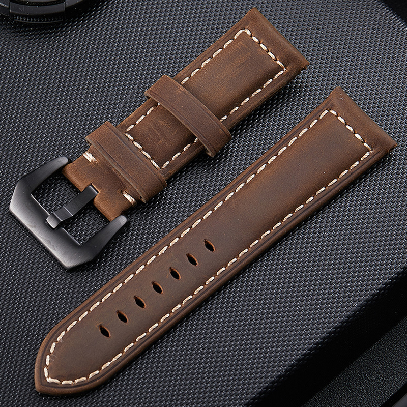 Watch Bands Handmade DIY Watch Band Vintage Genuine Leather Watchband 20mm 22mm 24mm 26mm Watchband Women Men Watch Strap Watch Accessories 230729