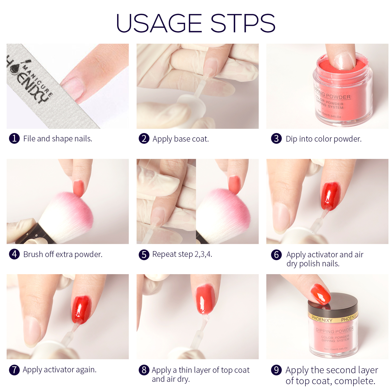 Nail Glitter 18Pc Dipping Nail Powder Set 10ml Glitter Powder No Need Lamp Cure Natural Dry Long Lasting Glitter Dust For Manicure Powder Kit 230729