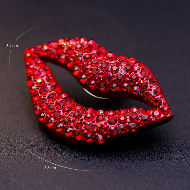 Shoe Parts Accessories Classic Red Lips Shoe Clips Detachable Rhinestones Shoe Decoration Women Pumps DIY Crafts Wedding Party Accessories Charms 2 Pc