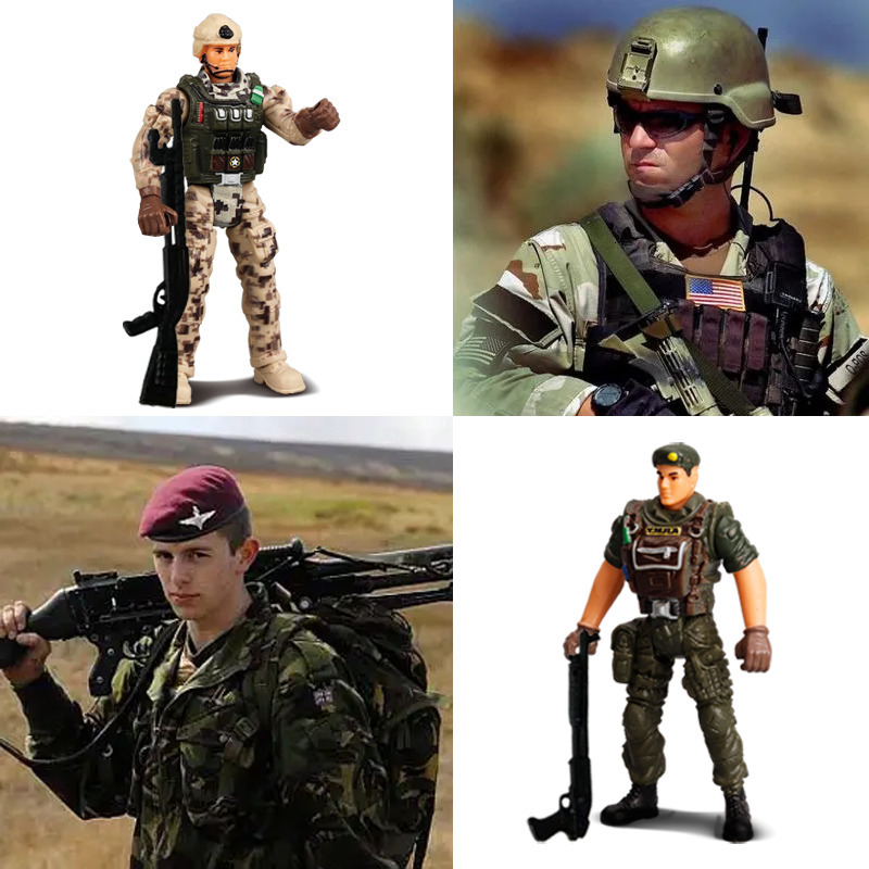 Action Toy Figures Army Men Special Forces Soldiers Fireman Engineer Action Figures Playset Military Weapon Modle Toys For Kid Boy Christmas Gifts 230 - view 6