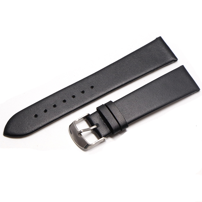 Watch Bands Cowhide watch band genuine leather 18mm 20mm 22mm thin smooth watch strap belt Suitable for DW watches galaxy watch gear s3 230729