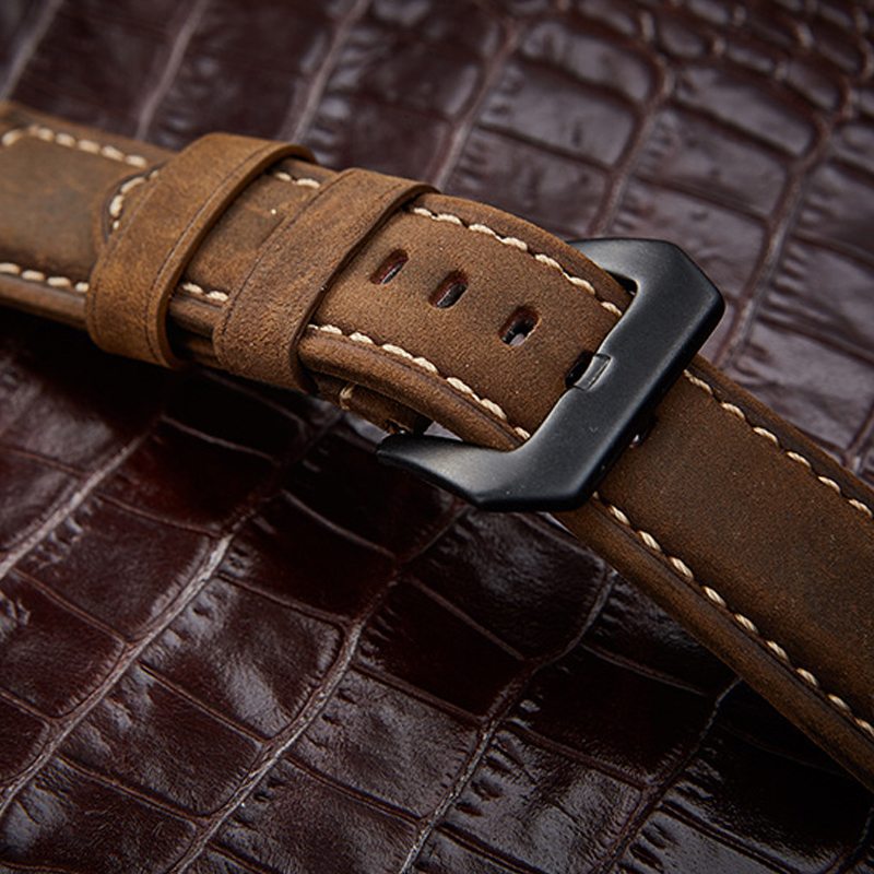 Watch Bands Handmade DIY Watch Band Vintage Genuine Leather Watchband 20mm 22mm 24mm 26mm Watchband Women Men Watch Strap Watch Accessories 230729