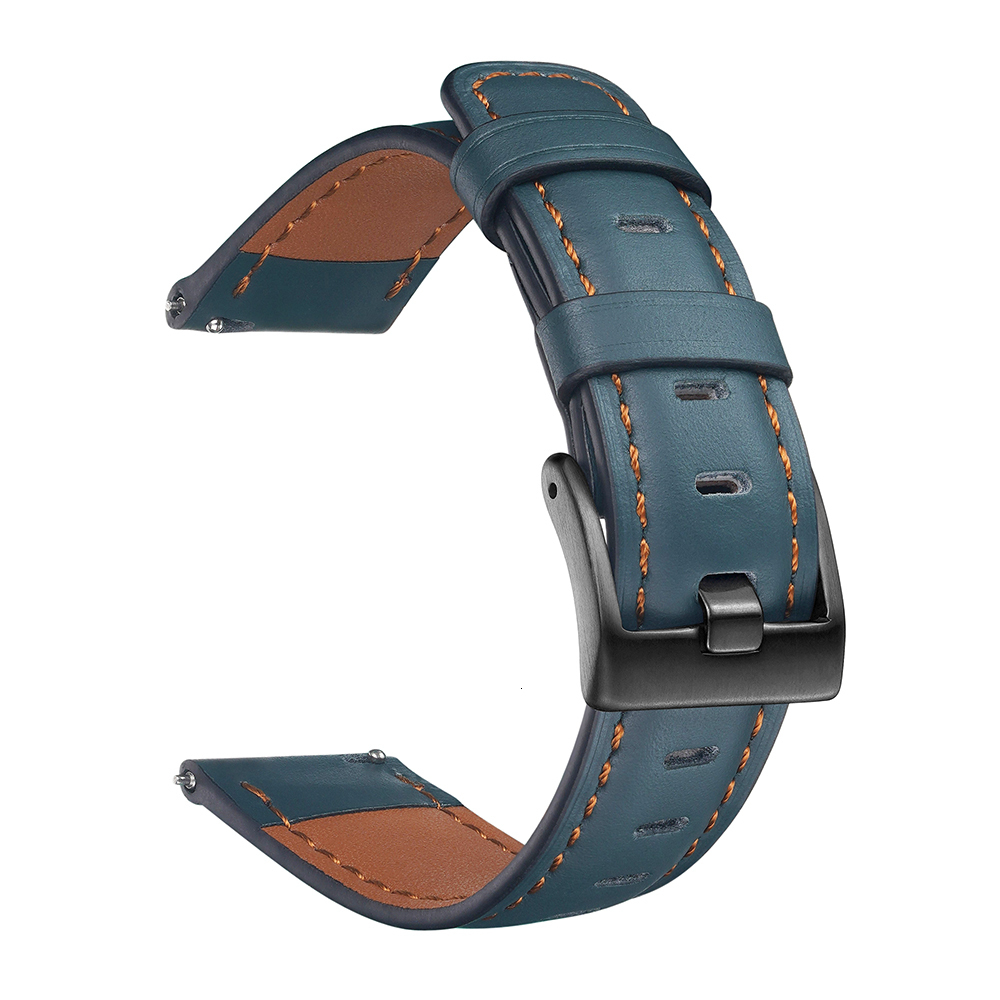 Watch Bands Vinatge Distressed Leather Strap For Huawei Watch GT 2 Bracelet For Galaxy Active 2 Amazfit Bip 20mm 22mm Watchbands 230729