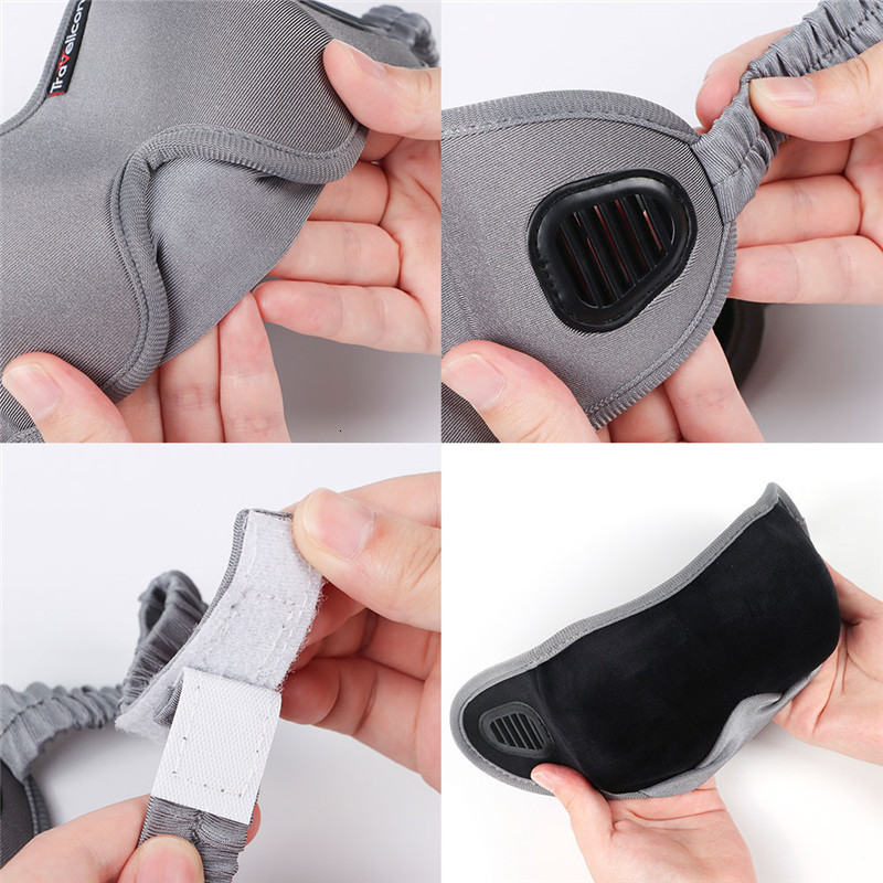 Sleep Masks Portable 3D EyeShade Sleeping Eye Mask Eyepatch Padded Shade Cover Night Rest Blindfold Bandage 230729