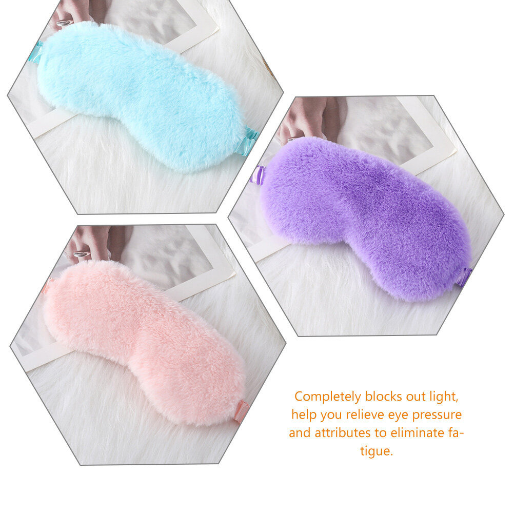 Sleep Masks Eye Mask Sleeping Blindfold Plush Women Cover Covers Fluffy Furry Shade Patch Men Patches Kids Soft Nap Cute 230729