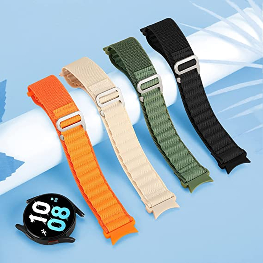 Watch Bands 20mm Strap for Galaxy watch 456 44mm 40mm 6 classic 47mm 43mm Alpine loop nylon bracelet Galaxy watch 5 Pro 45mm band 230729