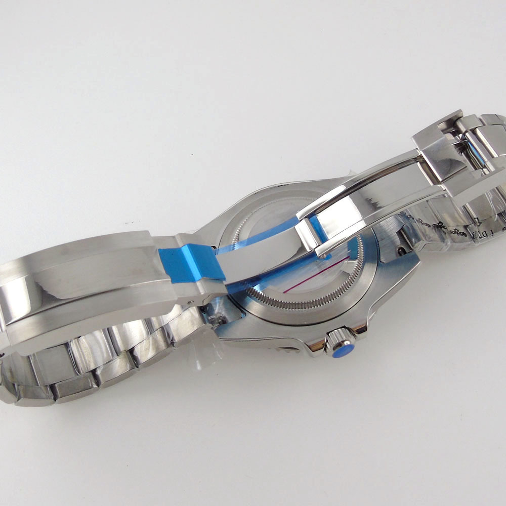 Other Watches BLIGER NH35A PT5000 MIYOTA Black Blue Green Insert Automatic Men Watch 40mm Brushed Steel Bracelet Date Luminous Sapphire Glass 230729