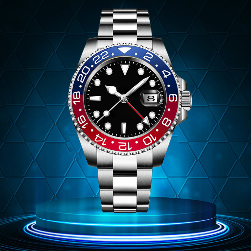 Luxury 8215 movement men watch GMT Ceramic Bezel Sapphire Mens watches Mechanical Automatic aaa Fashion Water Resistsnt Oyster Bracelet designer