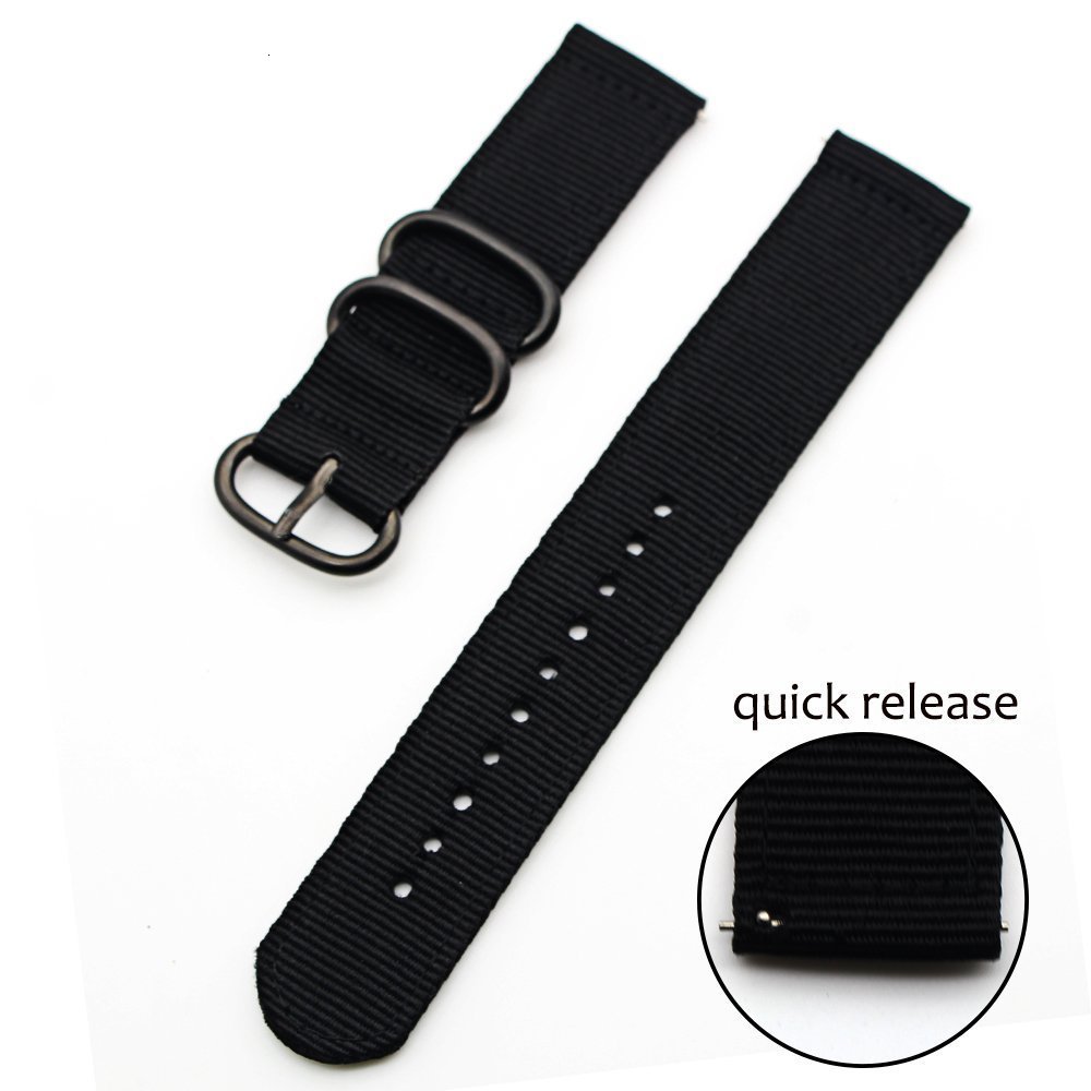 Watch Bands 18mm 24mm 22mm 20mm Woven Nylon Watch Sport Strap Band For Galaxy 4 5 Gear S3 Classic Active 12 for Amazfit Fabric band 230729