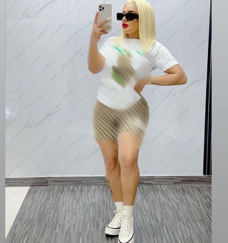 Women's Tracksuits 2023 Summer tracksuits women Short sleeve T-shirt and shorts two piece sets Casual Jogger suits Brown Sportswear Sweatsuits