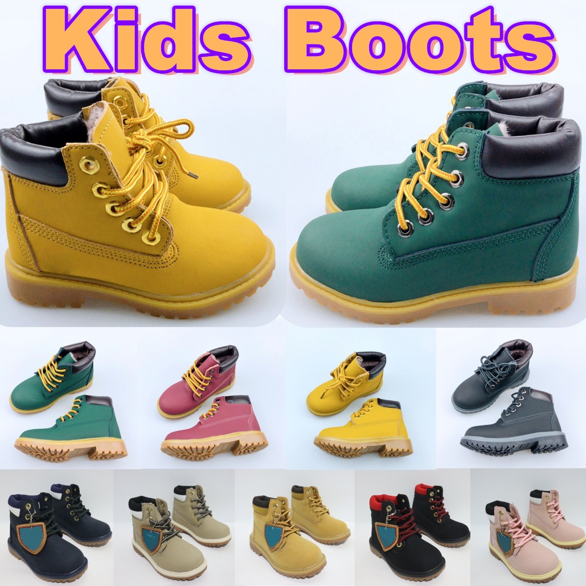 kids boots timber boys toddlers shoes winter youth trainers sneakers childrens booties brown black white boot kid designer shoe