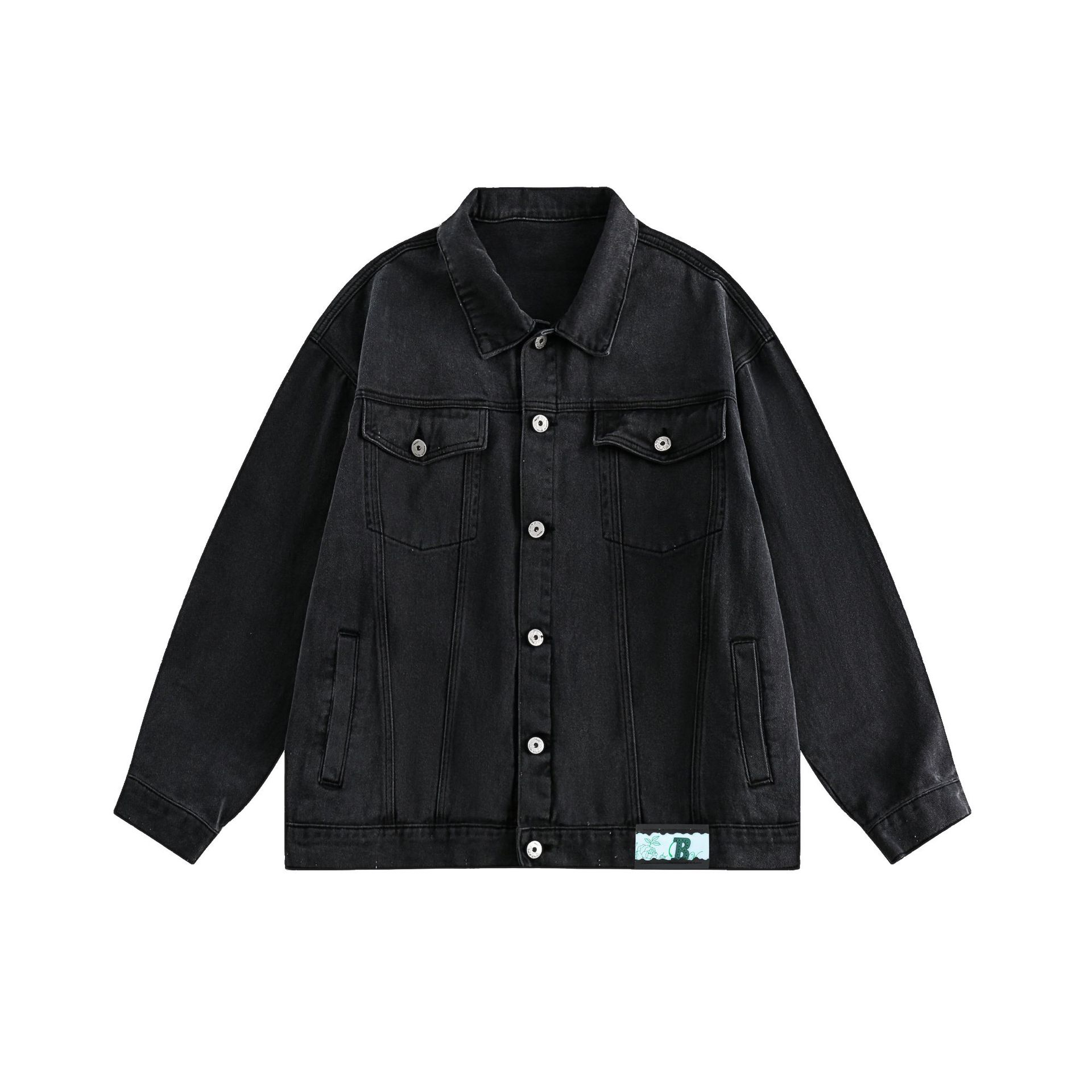 Designer jacket men Windbreaker mens autumn jackets Spring and autumn slimming jacket embroidery denim jacket new American vintage wash Baggy multi-co