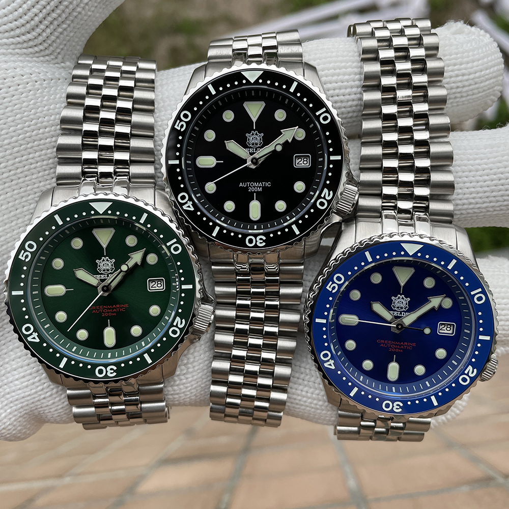 Other Watches Mechanical Watch For Men STEELDIVE SD1996 Japan NH35 Automatic Movement Ceramic Bezel 200M Waterproof Classic Dive Small Abalone 230729