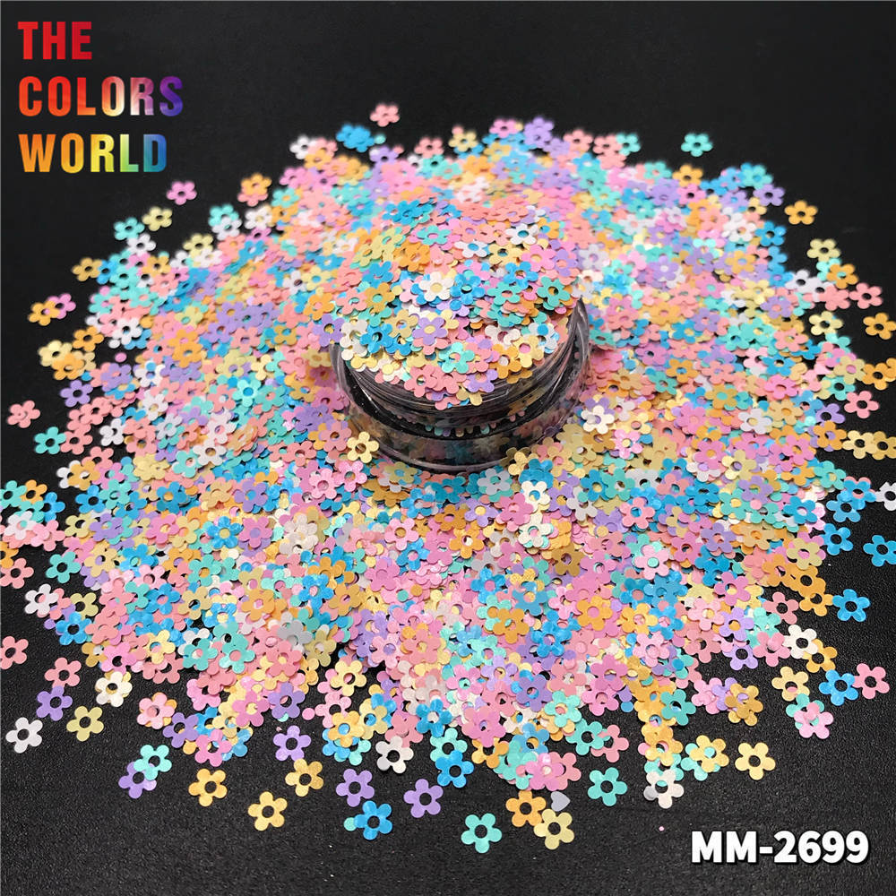 Nail Glitter TCT764 Lovely Kawaii MultiColored Nails Glitter Solvent Resistant Ultra Thin Glitter Confetti Glass Fabric Leather Makeup DIY 230729