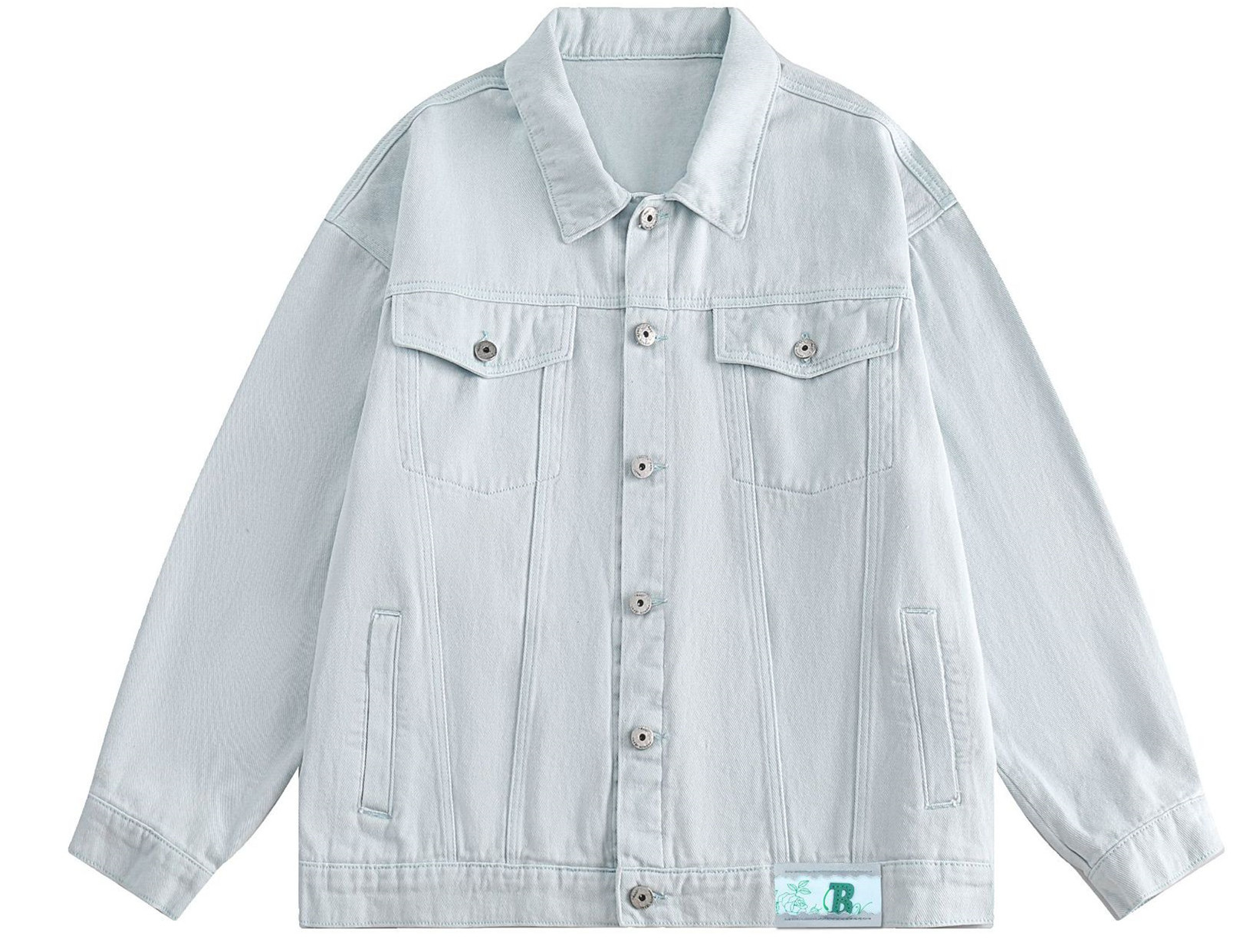 mens jacket autumn jackets men designer jacket Baggy multi-colored slimming jacket embroidery denim jacket fashion Teen trend retro wash Pair coat men