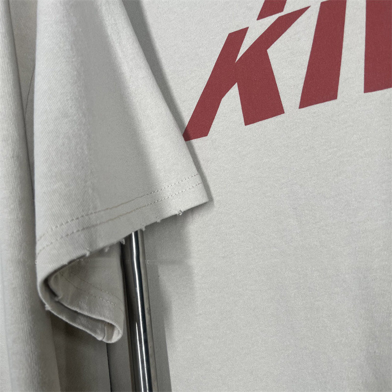 Men's T-shirts WAY OUT TEE vintage Tee Letter Printed Vintage Washed Loose Short Sleeve Fashion Casual Breathable High Street Tee