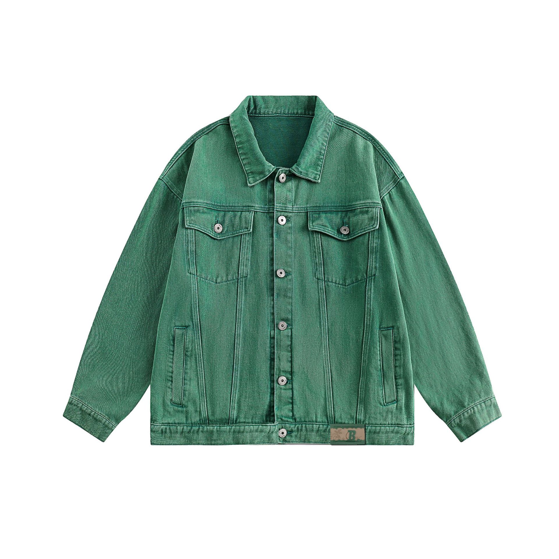 Designer jacket men Windbreaker mens autumn jackets Spring and autumn slimming jacket embroidery denim jacket new American vintage wash Baggy multi-co