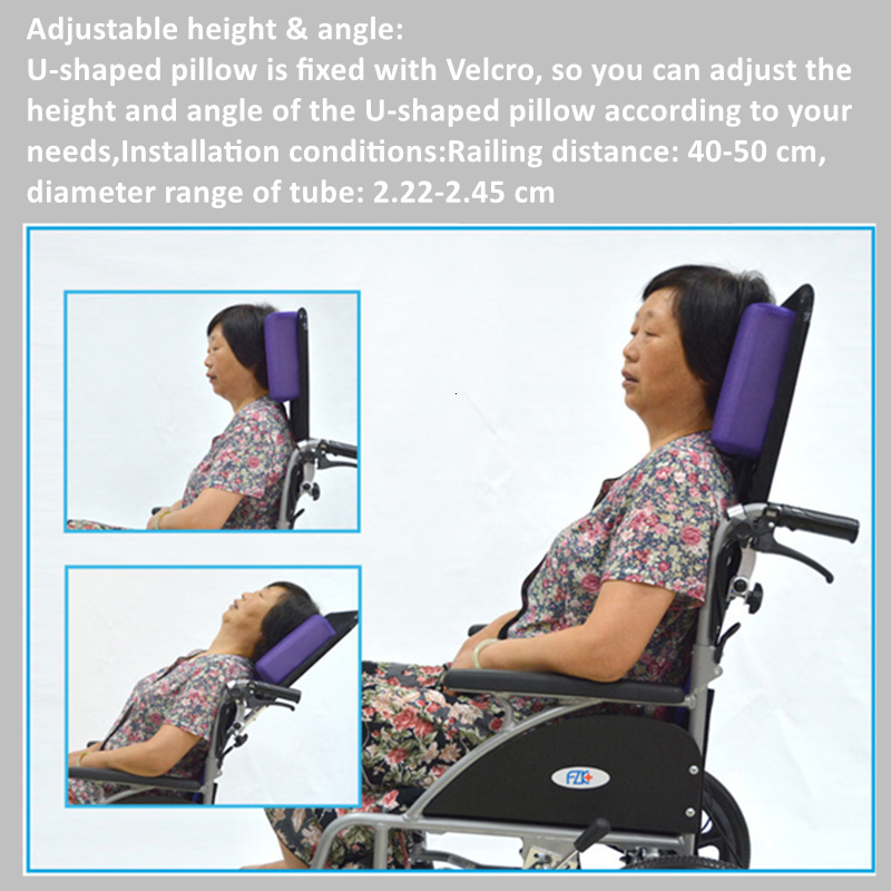Other Health Beauty Items Universal Wheelchair Headrest Backrest Neck Support U Type Pillow Adjustable Angle Low Repulsion Breathable 230729