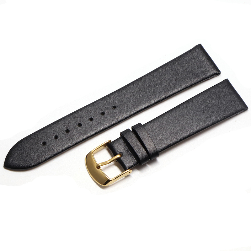 Watch Bands Cowhide watch band genuine leather 18mm 20mm 22mm thin smooth watch strap belt Suitable for DW watches galaxy watch gear s3 230729
