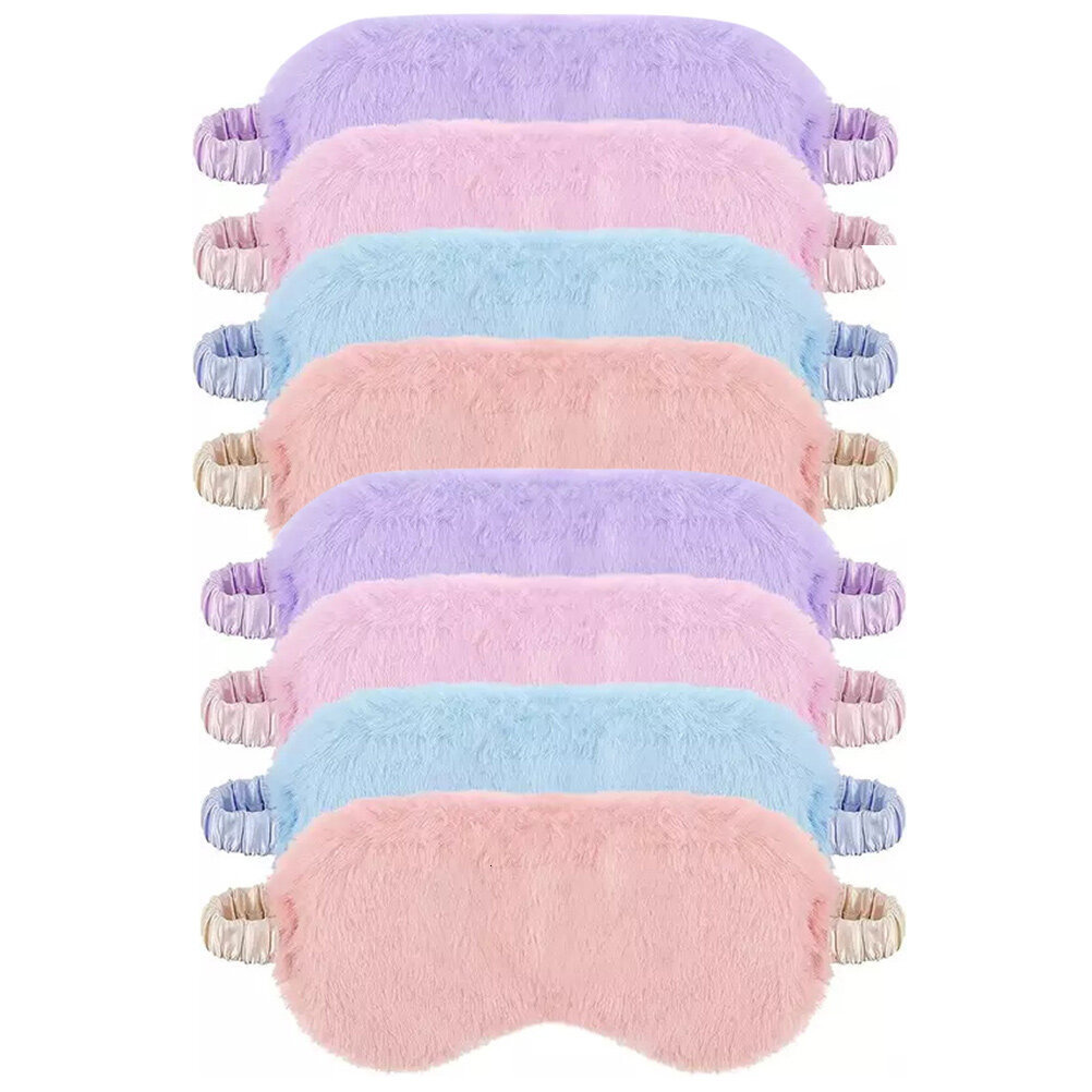 Sleep Masks Eye Mask Sleeping Blindfold Plush Women Cover Covers Fluffy Furry Shade Patch Men Patches Kids Soft Nap Cute 230729