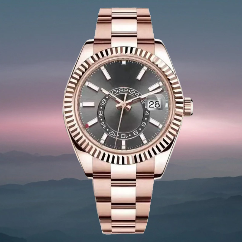 Wrist watch Watch Man Mechanical 42mm Stainless Steel Waterproof Luminous Gold Montre Homme Skydweller{category}