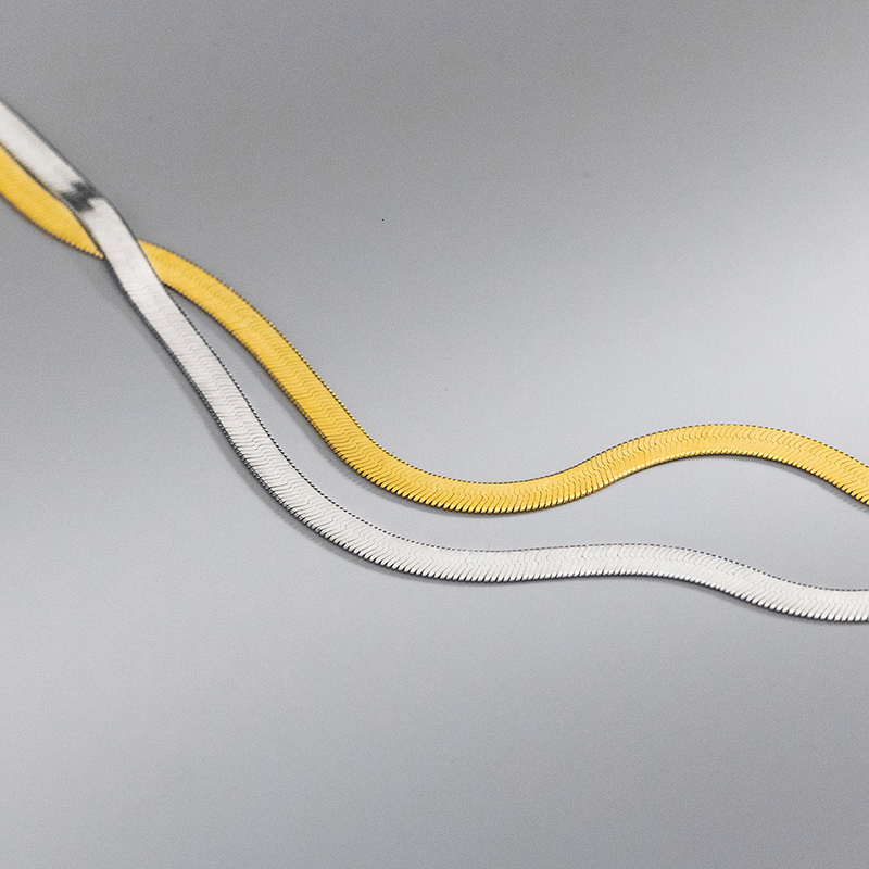 Strands Strings Modian 925 Sterling Silver Shining Snake Chokers Necklace Splice Trendy Stackable Chain For Women Fine Jewelry Gifts 36 5 5CM 230729